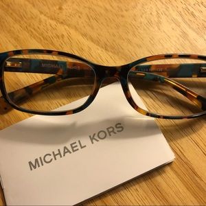 Michael Kors Prescription Glasses.    Blue Tortoise Authentic w/ cloth/case